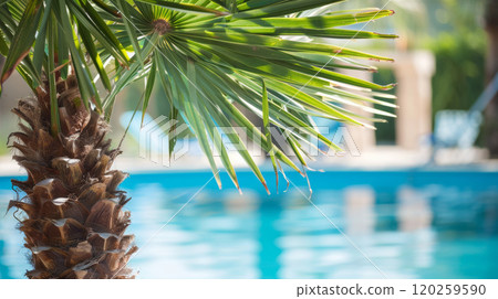 Serenity by the Poolside with Palm Insight Serenity by the Poolside with Palm Insight 120259590