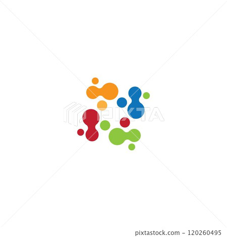 Molecule logo template vector Molecule logo template vector 120260495