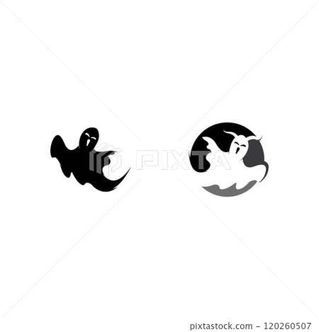 ghost logo vector template 120260507