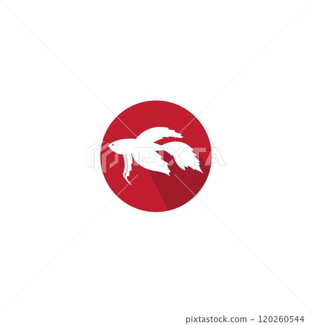 beautiful betta fish vector beautiful betta fish vector 120260544