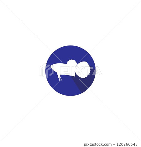beautiful betta fish vector 120260545