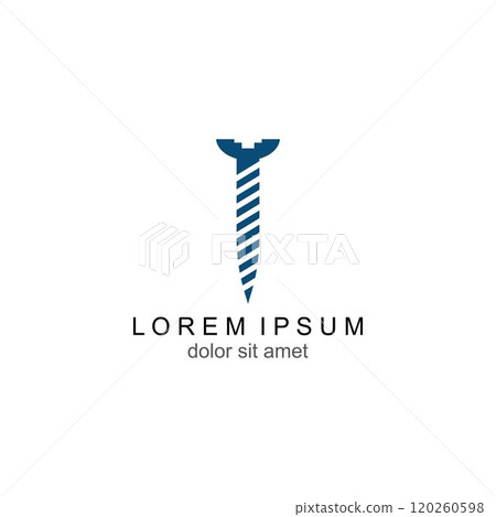 screw icon vector logo template screw icon vector logo template 120260598