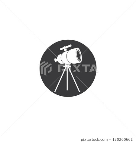 Telescope logo icon vector Telescope logo icon vector 120260661