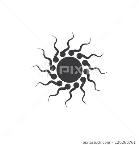 Sperm / Spermatozoa vector logo template 120260761