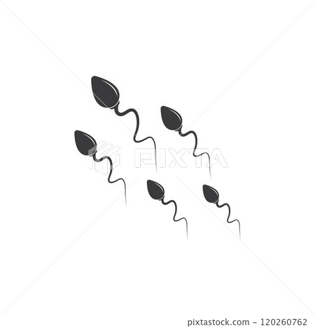 Sperm / Spermatozoa vector logo template 120260762