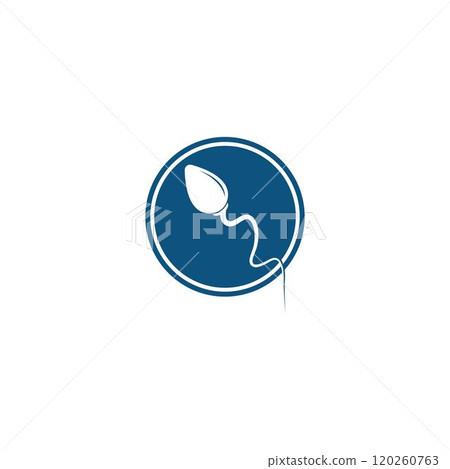 Sperm / Spermatozoa vector logo template 120260763