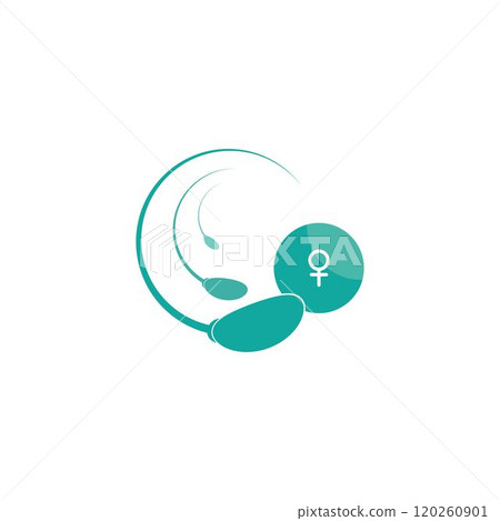 Sperm / Spermatozoa vector logo template 120260901