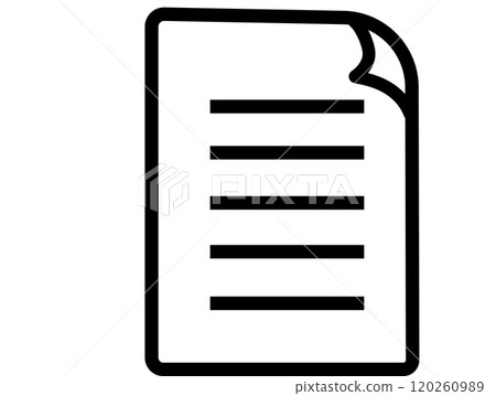 Document paper illustration icon Document paper illustration icon 120260989