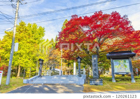 福島縣秋神橋和秋葉豬苗代町的半日神社 120261123