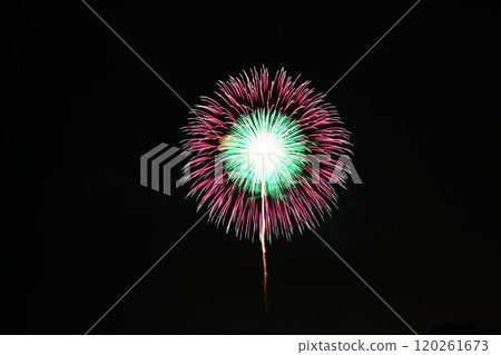 Red fireworks 120261673
