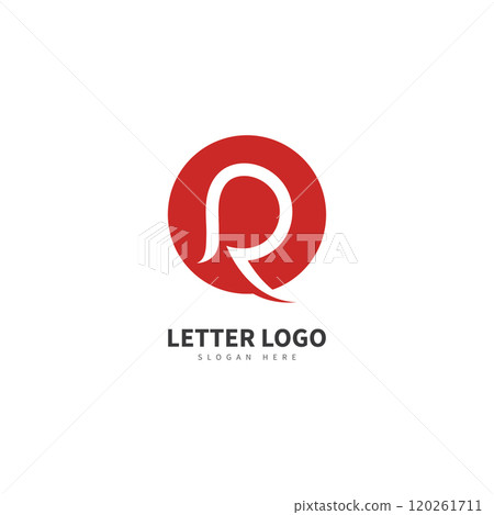 R letter vector logo abstract 120261711