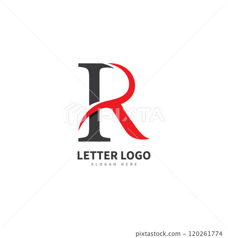 R letter vector logo abstract 120261774