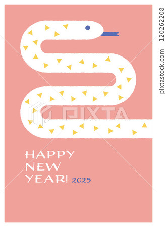 2025 蛇年新年賀卡模板 2025 蛇年新年賀卡模板 120262208