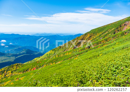 秋季登山禦嶽山：從山路眺望（八合目石室避難所～大瀧山頂） 120262257