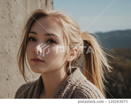 Beautiful woman portrait Beautiful woman portrait 120263071