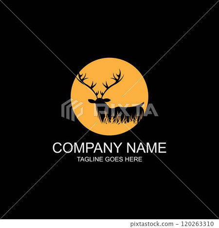 Deer Logo Template vector Deer Logo Template vector 120263310