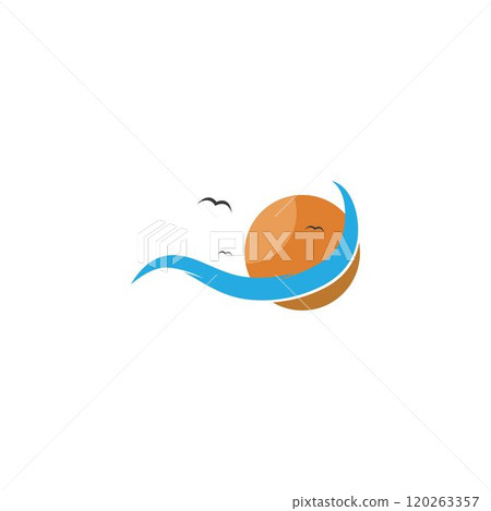 Water wave Logo Template 120263357