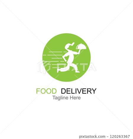 Food Delivery Logo Template Design. Food Delivery Logo Template Design. 120263367