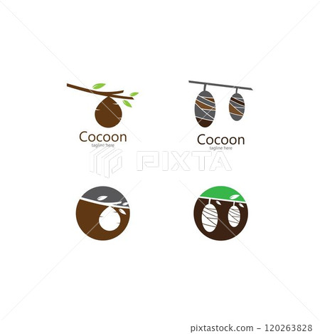 Cocoon logo template vector Cocoon logo template vector 120263828