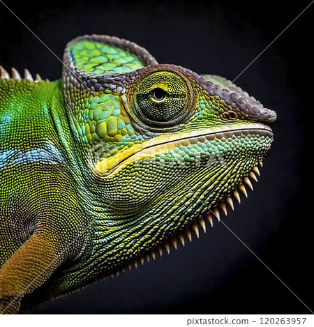 變色龍微距鏡頭攝影特寫素材 變色龍微距鏡頭攝影特寫素材 120263957