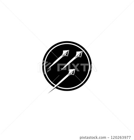 Spear logo vector 120263977
