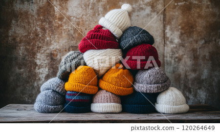 colorful knit hat 120264649