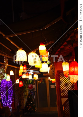 燈籠閃爍的觀光勝地 120265094