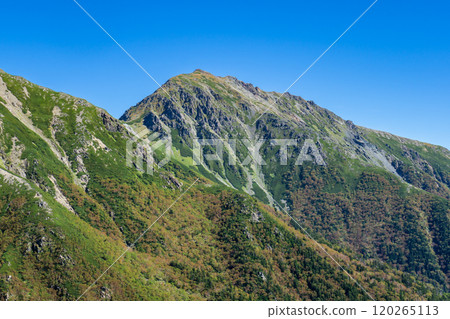 從大聖寺平、赤石山登山路線看到的南阿爾卑斯山 120265113