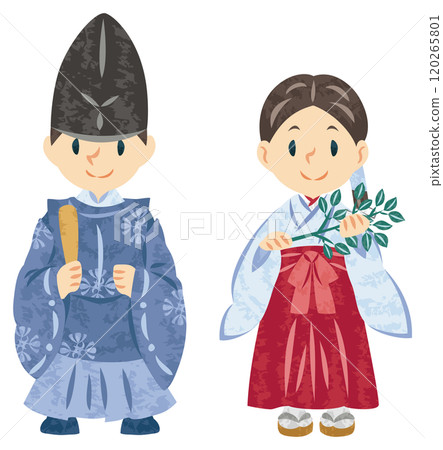 神社巫女祭司圖 神社巫女祭司圖 120265801