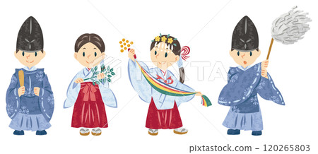 神社巫女祭司插圖集 神社巫女祭司插圖集 120265803