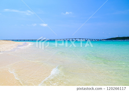A very beautiful view of Yonaha Maehama Beach in Miyako Island 120266117