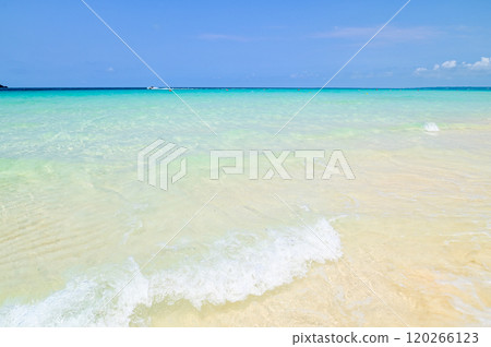 A very beautiful view of Yonaha Maehama Beach in Miyako Island 120266123