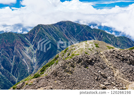 青石岳（舊青石岳、奧志岳） 南阿爾卑斯 赤石山 山 赤石山 120266198