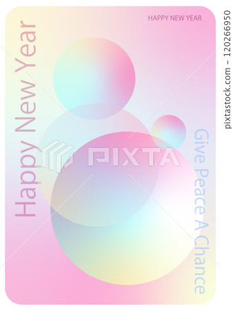 New Year's card: Peace on the world! Colorful image New Year's card: Peace on the world! Colorful image 120266950