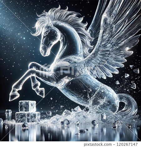 Mysterious wings born from ice blocks 120267147