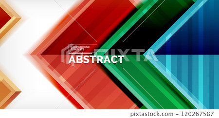 Arrow geometric abstract vector background. Vector Illustration For Wallpaper, Banner, Background, Card, Book Illustration, landing page 120267587