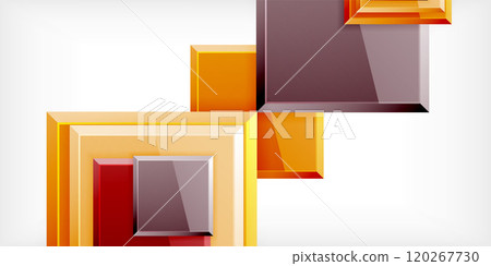 Shiny glossy metallic or plastic square design background. Vector Illustration For Wallpaper, Banner, Background, Card, Book Illustration, landing page 120267730