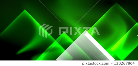 Glass squares with neon shiny light abstract background Glass squares with neon shiny light abstract background 120267904