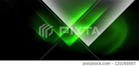 Dark neon colors with glass square shapes 120268007