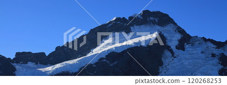 Mount Brunner and glacier, New Zealand. Mount Brunner and glacier, New Zealand. 120268253