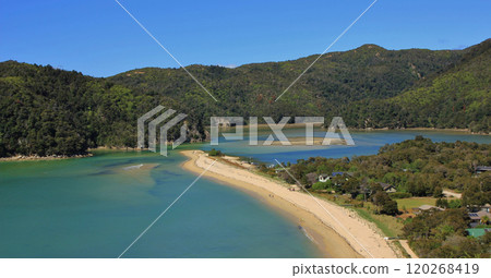Idyllic bay in the Abel Tasman National Park, New Zealand. Idyllic bay in the Abel Tasman National Park, New Zealand. 120268419