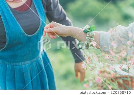 白色三葉草手鍊（花環） 120268710