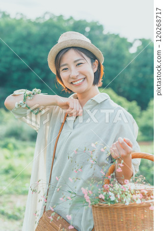 Picking flowers 120268717