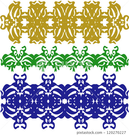 vector seamless pattern with mandala shape 120270227