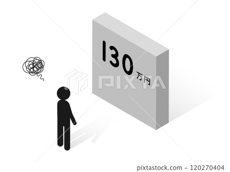 年收入 130 萬日圓有困難的人的等軸圖 年收入 130 萬日圓有困難的人的等軸圖 120270404