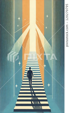 Success illustration future stairs 120270795