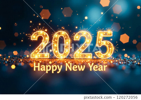 Sparkling 2025 Happy New Year Celebration Sparkling 2025 Happy New Year Celebration 120272056