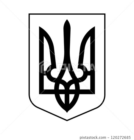 National Emblem of Ukraine Black and White Coat of Arms National Emblem of Ukraine Black and White Coat of Arms 120272685