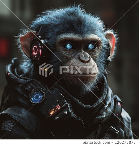 賽博龐克風格猴年猴年AI影像 120273873