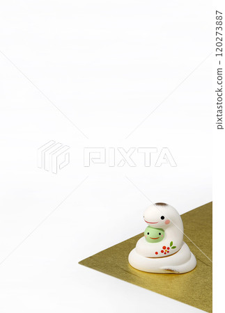 New Year's material: Snake, postcard size New Year's material: Snake, postcard size 120273887